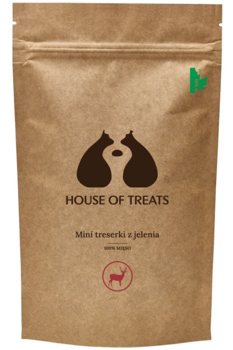 HOUSE OF TREATS- Mini treserki z jelenia dla psa 60g HOUSE OF TREATS- Mini treserki z jelenia dla psa 60g