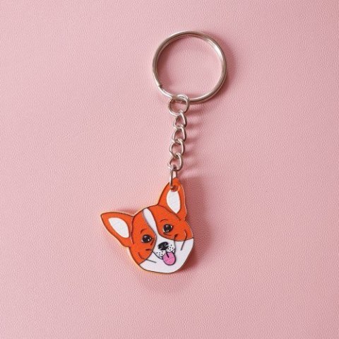 LENEE- Brelok z rasą psa Corgi