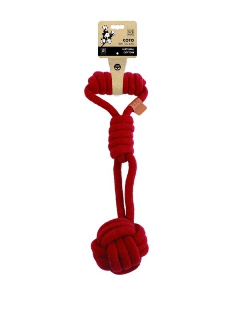 M-PETS Zabawka bawełniana - COTO Cross 60cm CZERWONY
