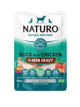 NATURO - saszetka - KACZKA z kurczakiem w sosie 100g