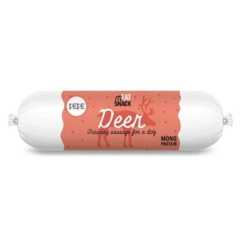 PAKA ZWIERZAKA Kiełbaska treningowa PEPE Deer (jeleń) 200g