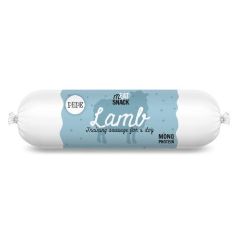 PAKA ZWIERZAKA Kiełbaska treningowa PEPE Lamb (jagnięcina) 200g PAKA ZWIERZAKA Kiełbaska treningowa PEPE Lamb (jagnięcina) 200g