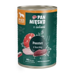 PAN MIĘSKO Karma mokra dla psa, Pasztet z kaczką, wołowiną, indykiem i ziołami 400 g