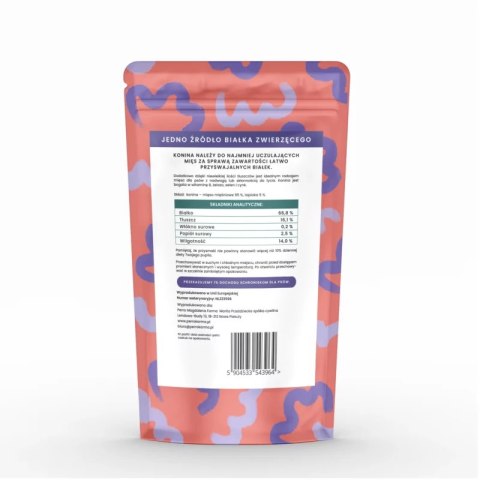 PERRO DAJ DWA Konina- Trenerki dla psa monobiałkowe 85g