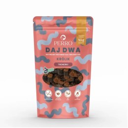 PERRO DAJ DWA Królik- Trenerki dla psa monobiałkowe 85g