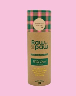 RAW for PAW WILD Duck - dzika kaczka liofilizowane przysmaki dla psa (45g)