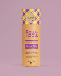 RAW for PAW WILD Game Mix - dziczyzna(renifer,dzik,łoś) liofilizowane przysmaki dla psa (45g)