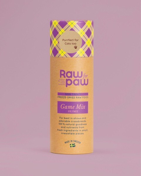 RAW for PAW WILD Game Mix - dziczyzna(renifer,dzik,łoś) liofilizowane przysmaki dla psa (45g)