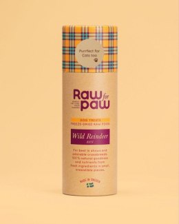 RAW for PAW WILD Reindeer - renifer liofilizowane przysmaki dla psa (45g)