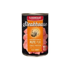STEAKHOUSE- PURE TURKEY 400G - karma mokra dla psa z indyka