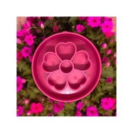 SodaPup Miska spowalniająca jedzenie kwiat- Flower Design eBowl RÓŻOWA