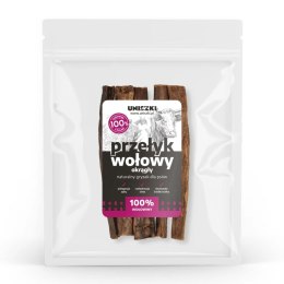 UNISZKI Przełyk wołowy okrągły, naturalny gryzak dla psa 100g