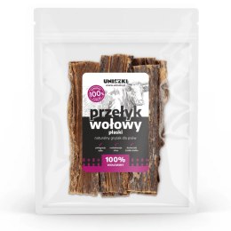 UNISZKI Przełyk wołowy płaski, naturalny gryzak dla psa 100g