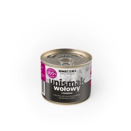 UNISZKI UNIsmak mokra karma dla psa Wołowina z kurczakiem i batatem 200g