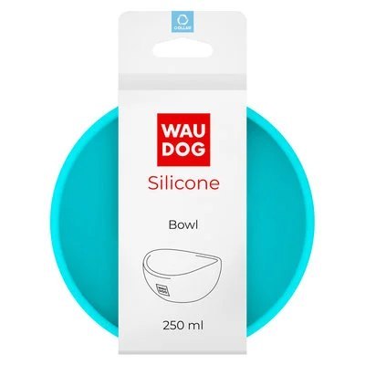 WAUDOG Miska silikonowadla psa 250 ml niebieski