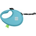 WAUDOG Smycz automatyczna dla psa R-leash z pojemnikiem na worek, taśma odblaskowa, niebieska L 40kg/5m