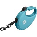 WAUDOG Smycz automatyczna dla psa R-leash z pojemnikiem na worek, taśma odblaskowa, niebieska L 40kg/5m