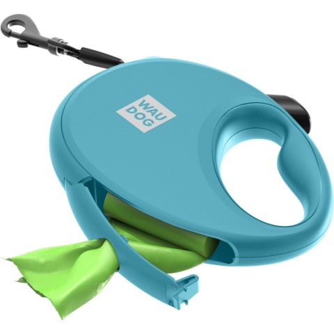 WAUDOG Smycz automatyczna dla psa R-leash z pojemnikiem na worek, taśma odblaskowa, niebieska L 40kg/5m WAUDOG Smycz automatyczna dla psa R-leash z pojemnikiem na worek, taśma odblaskowa, niebieska L 40kg/5m