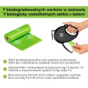 WAUDOG Smycz automatyczna dla psa R-leash z pojemnikiem na worek, taśma odblaskowa, niebieska M 20kg/5m