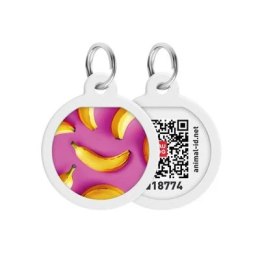WAUDOG Zawieszka/adresówka dla zwierząt z QR-paszportem, bananki 25mm