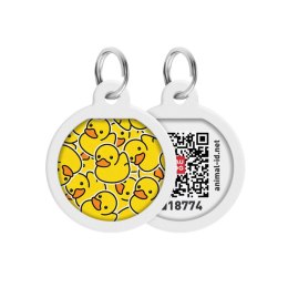 WAUDOG Zawieszka/adresówka dla zwierząt z QR-paszportem, kaczuszki 30mm