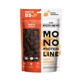 WIEJSKA ZAGRODA Monoproteinowy SOFT SNACKS Indyk z dynią i żurawiną 115g