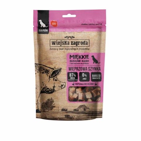 WIEJSKA ZAGRODA Przysmak dla psa Wieprzowa szynka 100g WIEJSKA ZAGRODA Przysmak dla psa Wieprzowa szynka 100g