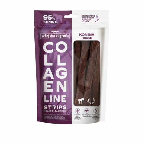 WIEJSKA ZAGRODA Przysmaki dla psa Kolagenowe paski Konina 100g WIEJSKA ZAGRODA Przysmaki dla psa Kolagenowe paski Konina 100g