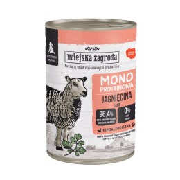 Wiejska Zagroda Karma mokra dla szczeniąt monobiałkowa z jagnięciny 400 g
