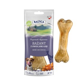 BALTICA Kość do żucia dla psa bażant z jagodami goji