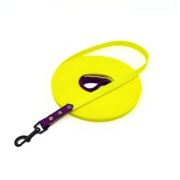 BANDITPAWS Linka treningowa plaster miodu 10m 1,6cm ŻÓŁTY + FIOLET