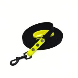 BANDITPAWS Linka treningowa plaster miodu 5m 1,6cm CZARNY + ŻÓŁTY