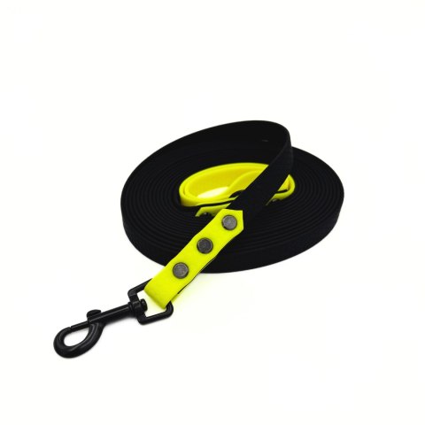 BANDITPAWS Linka treningowa plaster miodu 5m 1,6cm CZARNY + ŻÓŁTY