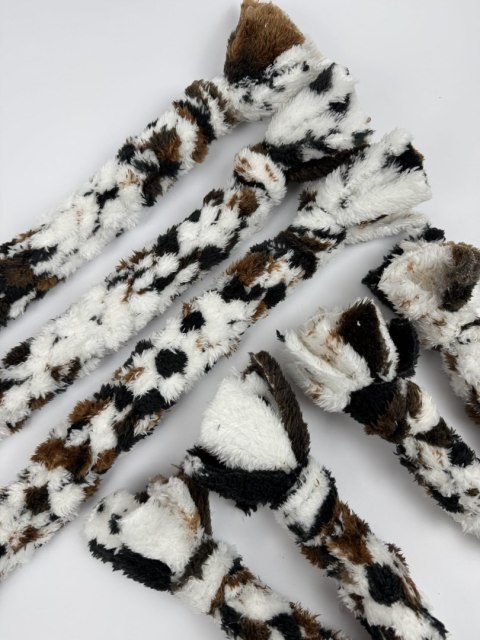 BANDITPAWS SZARPAKI dla psa PLUSH krówki mały