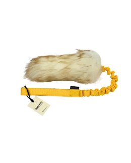 BanditPaws- Duży szarpak z owcy(MUFLON), żółta rączka z podszyciem