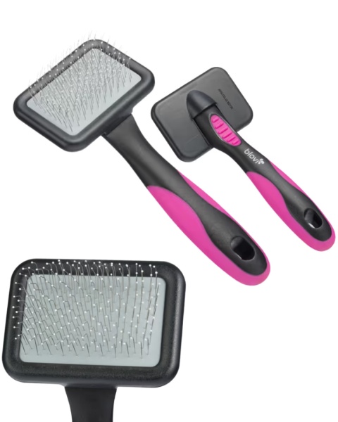 Blovi Small Ball Pin Slicker - miękka szczotka pudlówka z bezpiecznymi pinami, mała Blovi Small Ball Pin Slicker - miękka szczotka pudlówka z bezpiecznymi pinami, mała