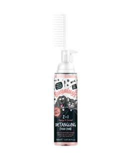 Bugalugs 2in1 Detangling Foam Comb Papaya & Coconut 150ml - pianka ułatwiająca rozczesywanie sierści psa i kota, papaja i kokos