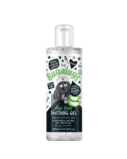 Bugalugs Aloe Vera Soothing Gel - żel aloesowy dla psa, kota i innych zwierząt domowych, łagodzi i nawilża -250ml