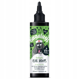 Bugalugs Antiseptic Ear Drops 200ml - krople do czyszczenia uszu psa i kota