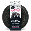 Bugalugs Lick Bowl for Dogs & Cats - miska do lizania dla psa i kota, 4 rodzaje wypustek - Czarny