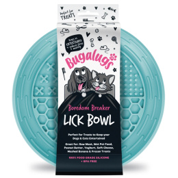 Bugalugs Lick Bowl for Dogs & Cats - miska do lizania dla psa i kota, 4 rodzaje wypustek - Niebieski