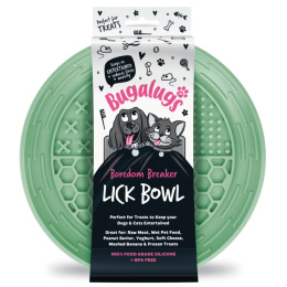 Bugalugs Lick Bowl for Dogs & Cats - miska do lizania dla psa i kota, 4 rodzaje wypustek - Zielony