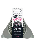 Bugalugs Triangle Lick Pad for Dogs & Cats - mała mata do lizania dla psa i kota, trójkątna - Szary