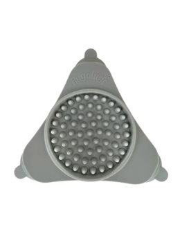 Bugalugs Triangle Lick Pad for Dogs & Cats - mała mata do lizania dla psa i kota, trójkątna - Szary