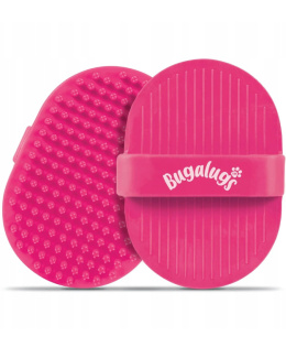 Bugalugs Wet & Dry Bath Brush - gumowa szczotka do czesania psa i kota, na sucho i mokro - Różowy