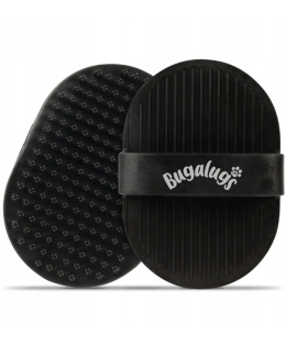 Bugalugs Wet & Dry Bath Brush - gumowa szczotka do czesania psa i kota, na sucho i mokro - czarny