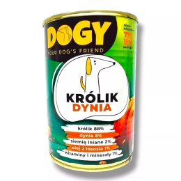 DOGY- Karma mokra dla psa Królik z dynią 400g