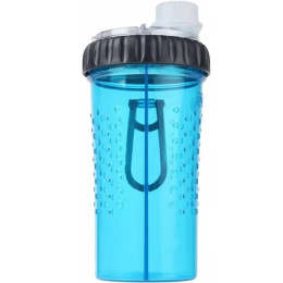 Dexas Snack-Duo Pet Bottle - dwukomorowa butelka na karmę i wodę dla psa - Turkusowy