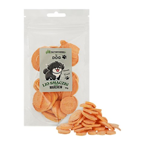FACTORYHERBS FOR DOG Liofilizowana MARCHEW 10g FACTORYHERBS FOR DOG Liofilizowana MARCHEW 10g