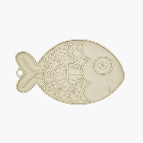 FIBOO- Fishka - Mata do lizania dla psa i kota beżowa